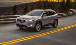 The restyled 2019 Jeep Cherokee makes its debut at the 2018 North American International Auto Show in Detroit.